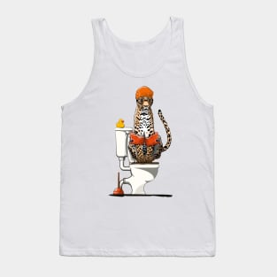 Leopard on the Toilet Tank Top